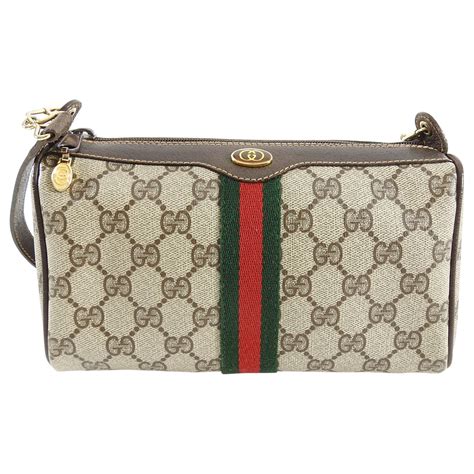 are all vintage gucci bags lined in gucci print|vintage gucci small shoulder bag.